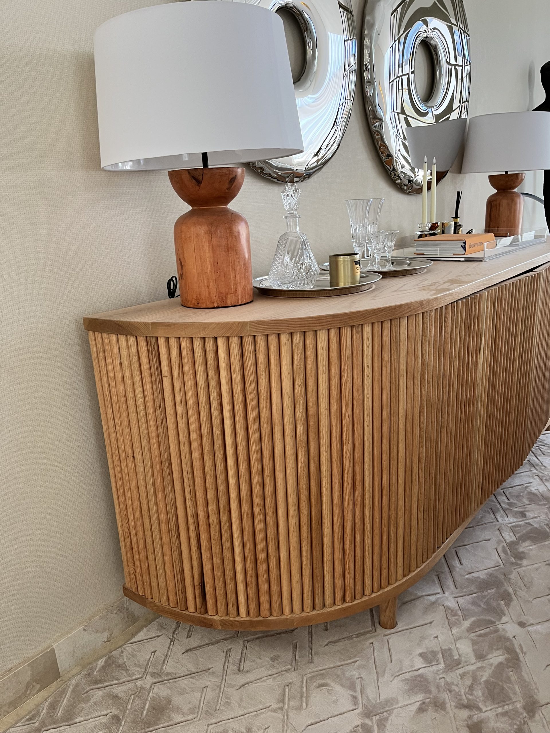 Solid Oak Console