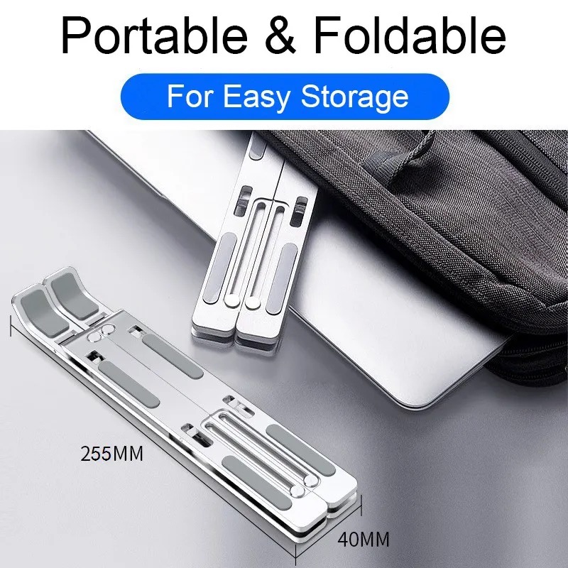 Aluminium Foldable Laptop Holder - Image 5
