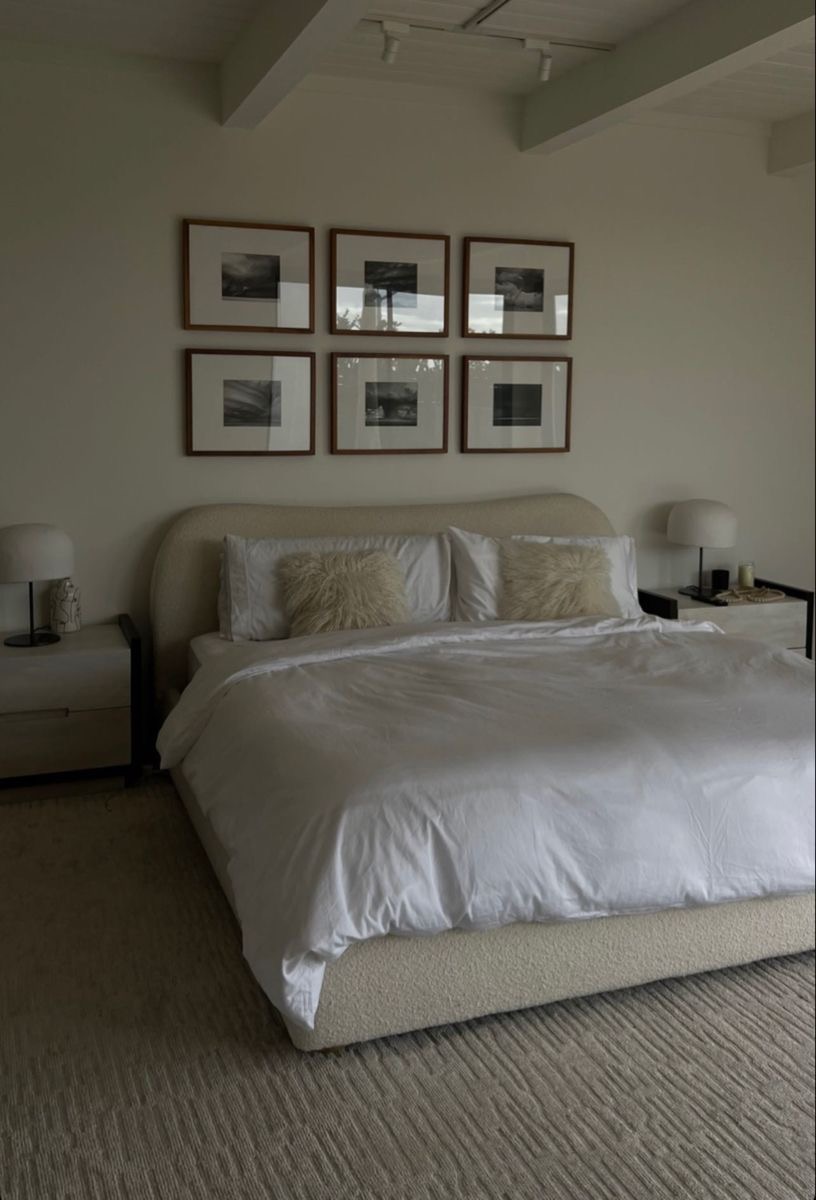 Boucle Headboard & Base - Image 3