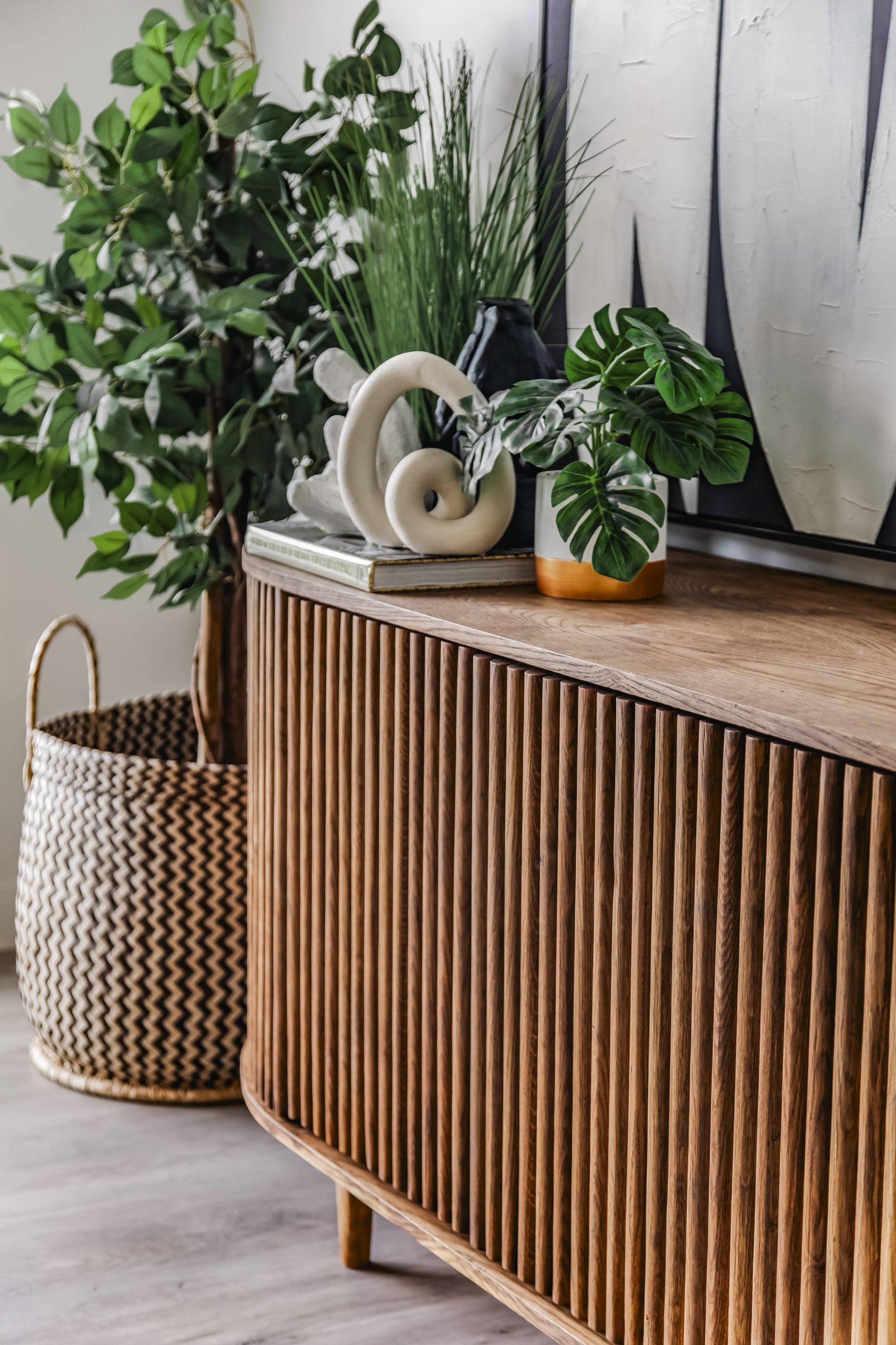 Solid Oak Console - Image 5