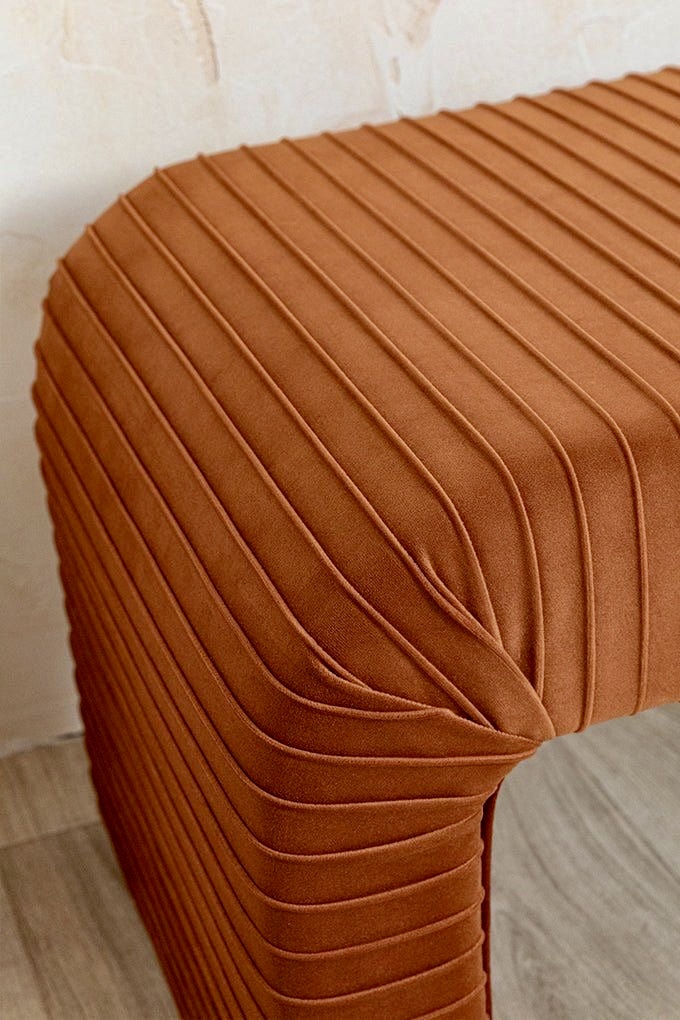 Ruffled Bedside Bench - Image 2