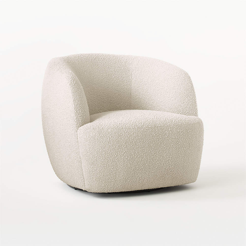 Boucle Swivel Chair - Image 3